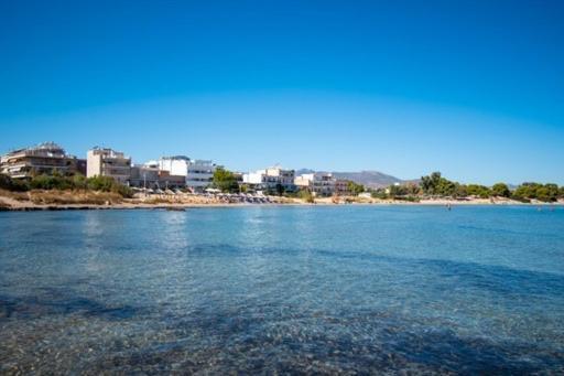 Lavish & Spacious Apt With Stunning Seaview, 10 Min Ath Airport Ártemida Kültér fotó