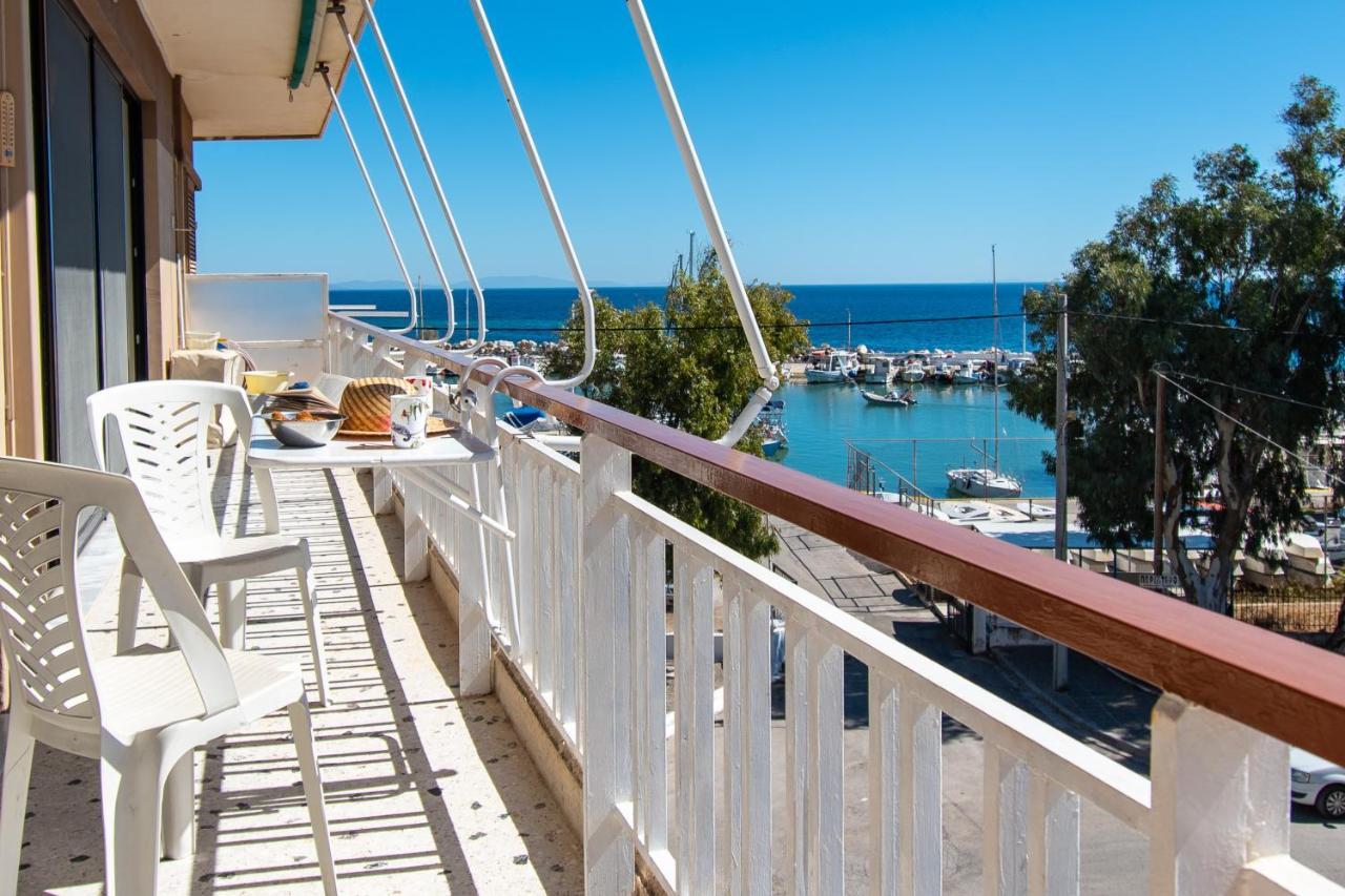 Lavish & Spacious Apt With Stunning Seaview, 10 Min Ath Airport Ártemida Kültér fotó